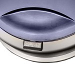 Navy Blue Kitchen Trash Can - 45L Press-Top Lid Trash Bin